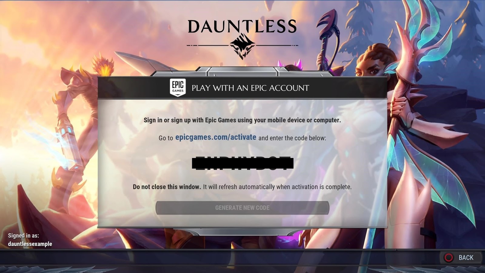 dauntless download not playing game